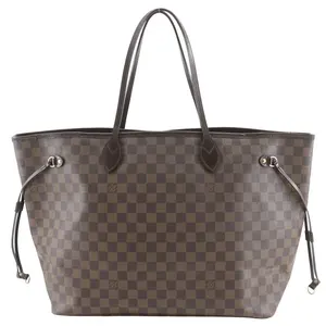 Pre-owned Louis Vuitton Canvas Tote Bags Neverfull GM Damier Tote Bag