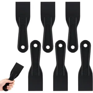 6Pcs Plastic Putty Knife Set 2 Inch Plastic Putty Filler Knife Scraper Spackle Tool Paint Scraper for Wall Repair Wallpaper Removal