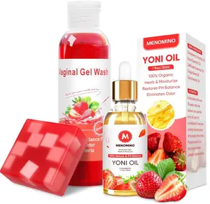 Feminine Wash & Yoni Soap Bar & Yoni Oil for Women pH Balance, Yoni Wash for Vaginal Moisturizing Remove Odor, 5.07 Fl.Oz Intimate Wash 1 Fl.Oz Organic Feminine Oil & 3.53oz Yoni Bar