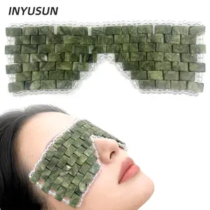 1pc Jade Eye Mask, Eye Patch, Eyelash Care Tool Ice Pack, Portable Practical Jade Eye Cover, Essential Beauty Accessory for Daily Use