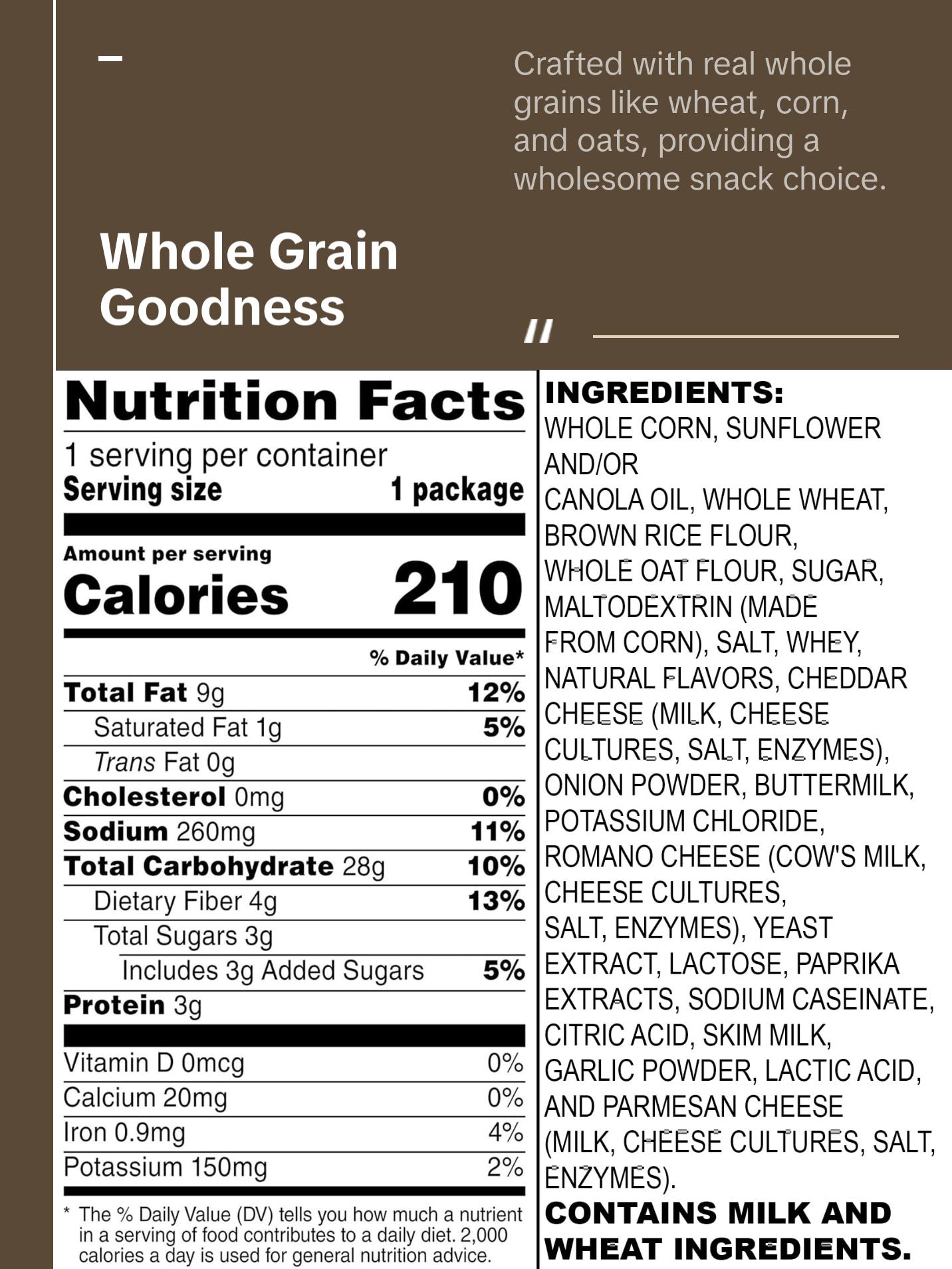 SunChips Harvest Cheddar Flavored Multigrain Chips, 1.5-Ounce Bags, Pack of 12 Bundled by Shoppyway Snacks Crunchy Crispy Corn Cheese