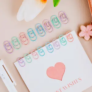 200 Pcs Moon and Heart Shaped Paper Clips - Cute Decorative Metal Paperclips - Creative Mini Aesthetic Clips for Planner, Bookmarks, Office School Supplies - Assorted Colors with Storage Box - Clip Shapes