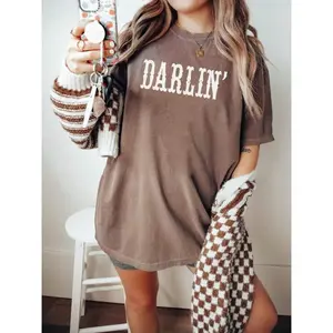 Comfort Colors DARLIN' T-shirt, Country Girl shirts, Nashville tee, Vintage Cowgirl Shirt, Funny Western shirt