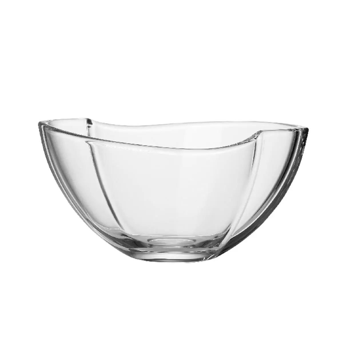 Majestic Gifts 11 in. Transparent Crystalline Glass Bowl (Model 97103-11) - Single Glass Bowl, Dishwasher-Safe Tableware for Everyday & Special Occasion Use, Glass Bowls, Everyday Use