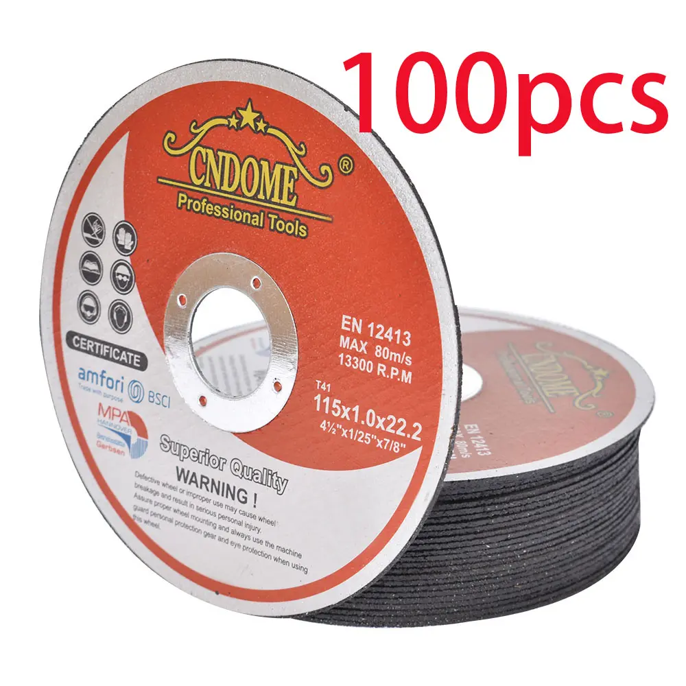 100 Pack 4-1/2'x0.040'x7/8'" Cut Off Wheel