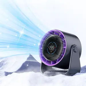 USB Rechargeable Desktop Fan, Digital Display Fan, Strong Airflow, Silent Fan, Portable Table Fan for Bedroom, Office, Kitchen, USB Fans