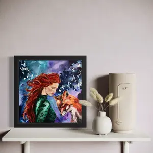 Awareness Meets Itself Print — Archival Matte Fine Art Paper Print of Original Painting for Art Enthusiasts