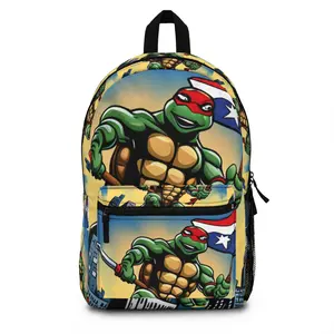 Ninja Turtle with America Flag Backpack