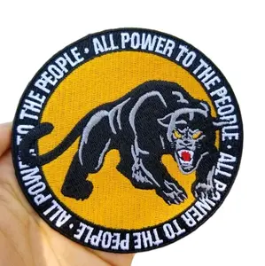 Black Power - Black Panthers Embroidered Iron-on Patch Justice Reform Support Programs