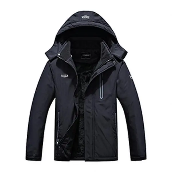 DLGJPA Men's Mountain Waterproof Ski Jacket Hooded Windbreakers Windproof Raincoat Winter Warm Snow Coat