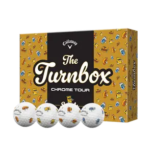 Callaway Golf Chrome Tour Turnbox Golf Balls in White