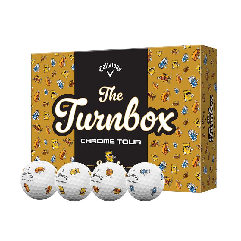 Callaway Golf Chrome Tour Turnbox Golf Balls in White
