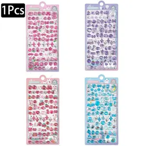 Shining Sticker 3D Stereo Relief Real Solid Cute Cherry Crystal Phone Case Bubble Card Decoration Stickers