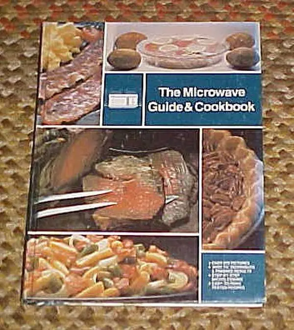 Used Hard Cover The Microwave Guide & Cookbook (1980, General Electric) - English, Useable Condition, Home Cooking Resource for Cookies & Cornstarch Recipes