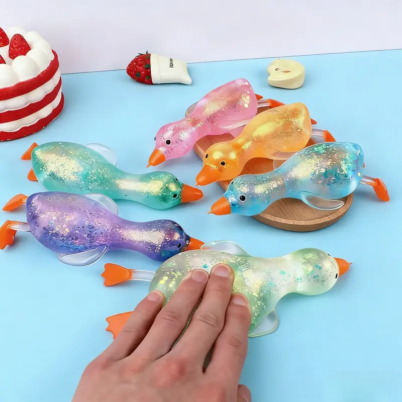 Adorable Duck Squishy Slow Rebound Toy Relaxing Stress Relief Soft Sensory Play for All Ages stress-relieving sugar gadgets fidget