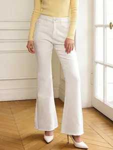 Muslim Women's Stretchy Flared Jeans, All Seasons Casual Wear for Outings and Dates, Comfortable and Stylish Denim