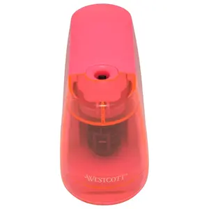 Westcott iPoint Duo™ Dual-Powered Battery/Electric Pencil Sharpener, Pink (17814)