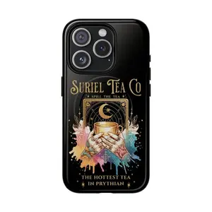 ACOTAR Suriel Tea Tough Magnetic Black IPhone Case | Iphone 14 - 16 | Rhysand & Feyre Merch | Sarah J Maas Bookish Gift