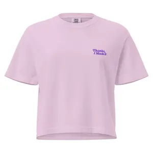 Thanks, I Made It Cropped Tee