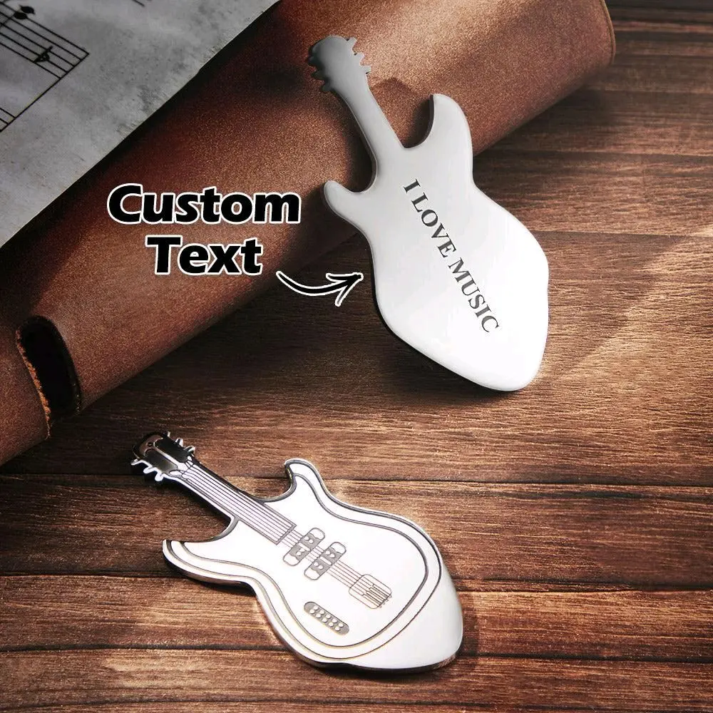 Personalized Engraved Guitar Pick Custom Guitar-Shaped