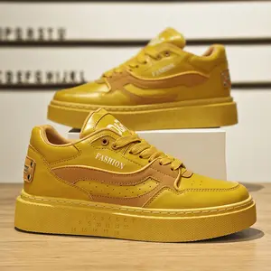 2025 Men's shoes spring and summer new all-in-one fashion anti-slip wear-resistant board shoes thick sole low-top casual shoes men's sports fashion shoes
