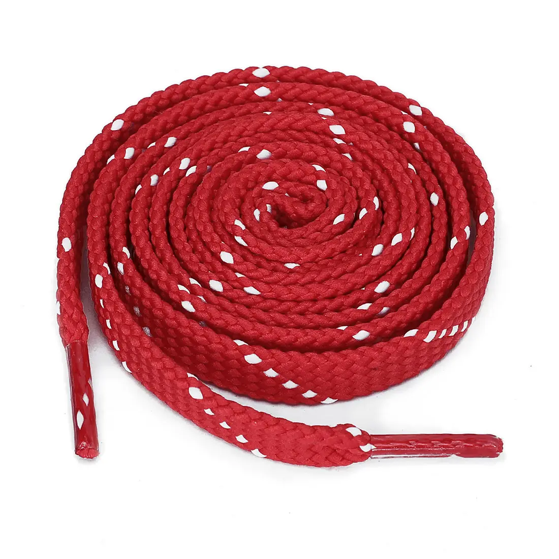 INSPIRE CHIC 3 Pairs Double Color Twill Athletic Flat Shoelaces Long Shoestrings for All Types of Casual Sneakers Red White