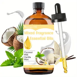 120ML Vanilla Coconut Aromatic Aromatherapy Essential Oil, Long-Lasting Scent, Home Use, Nail Hair Skin Care, Massage Diffuser Humidifier, Unisex, Meditation Gift, Therapeutic