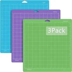 Mat 12x12 for Cricut: Cricut Explore One/Air/Air 2/Maker Gridded Adhesive Non-Slip Durable Mat for Sewing Quilting and Arts & Crafts Projects - Cutting Mat Set(Variety)