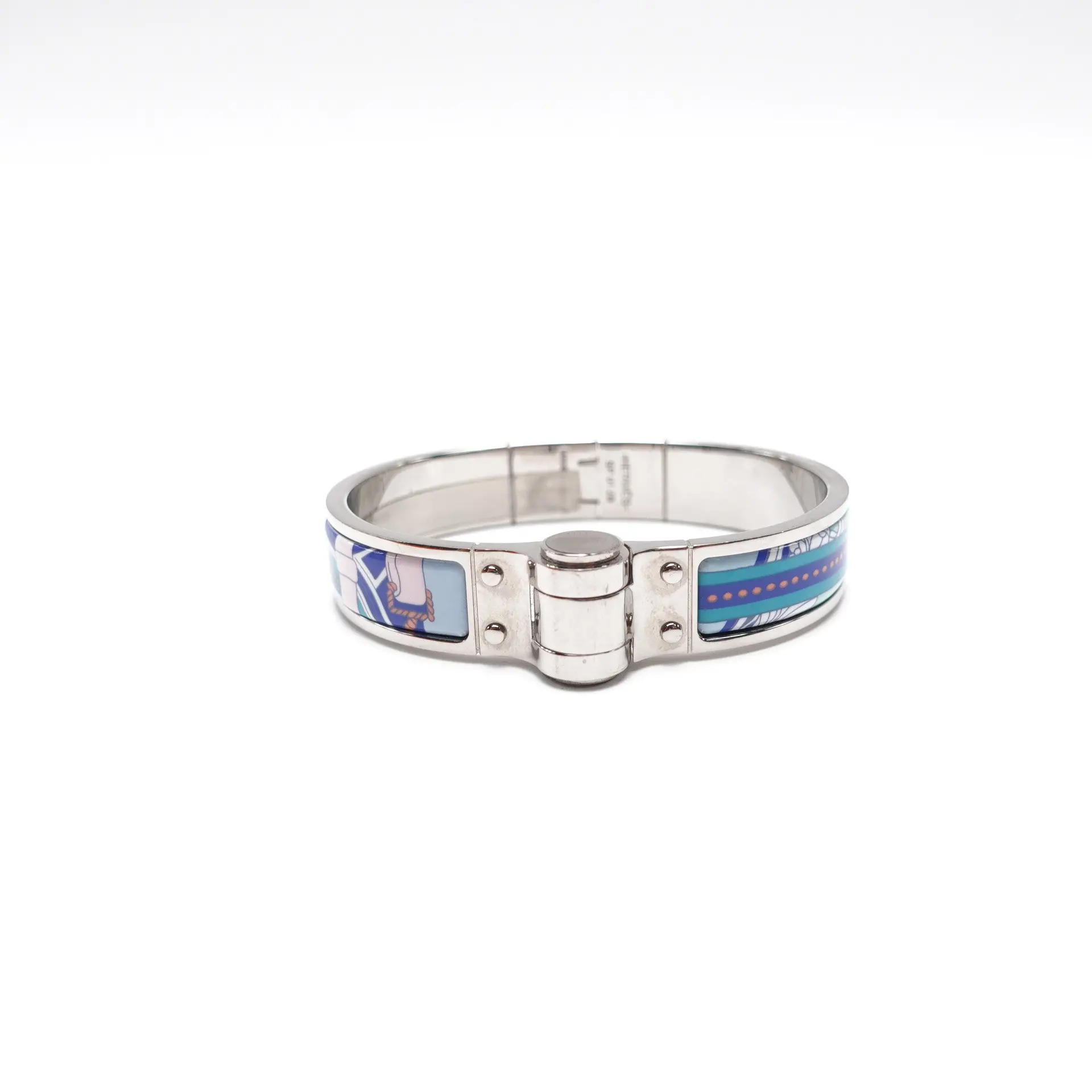 Pre-owned Hermes Metal Silver Bracelet T10432305