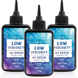 UV , Upgrade 300g Low Viscosity Hard Thin UV  with Super  Clear Resins Kit for , Casting, Coating and DIY Craft