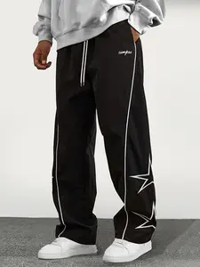 Men's American Casual Pants, Fashionable Workwear Style, Trendy Korean Design, Perfect for Daily Wear & Stylish