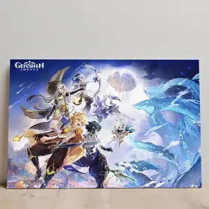 Genshin Impact Game Art Print Poster, Japan Genshin Impact Anime Gamer Posters (NO FRAME)