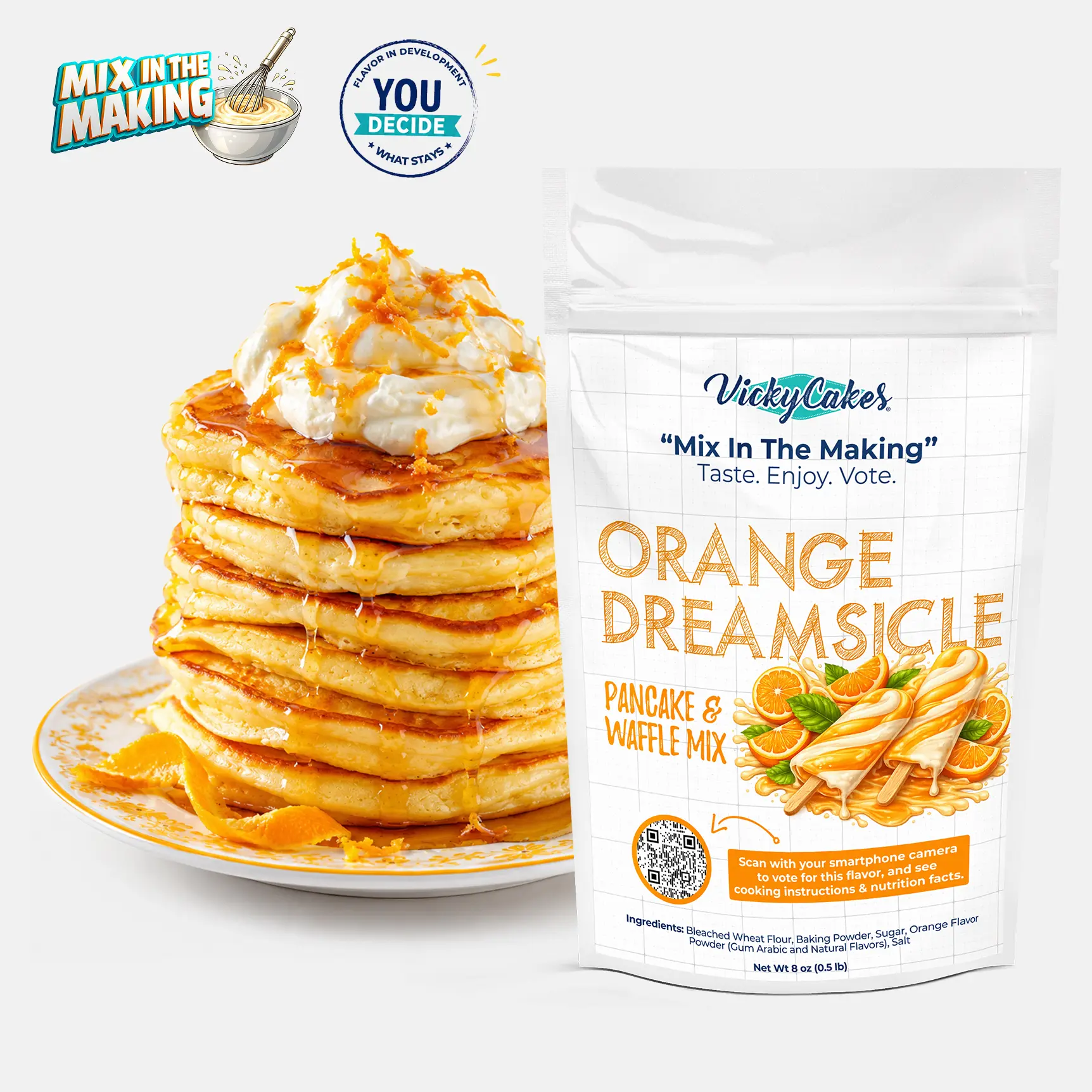 "Mix In The Making" Test Flavor - Dairy-Free, Vegan-Friendly Pancake Mix