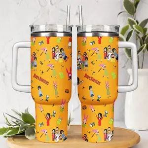 Bobb's Burgers Animated Family Diner Tumbler 40oz, Funny Cartoon Drinkware For Men Women, Car Cup Portable. Everyday Hydration Humorous Gift Idea | 300326.R3037.ID00