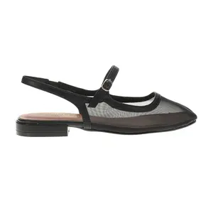 Chinese Laundry Womens Vila Mesh Slingback Flats Casual - Black