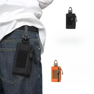 Portable Waist Hanging Zipper Bag Small Storage Pouch for Keys Coins Cards Outdoor Travel EDC Organizer Shoulder Tactical