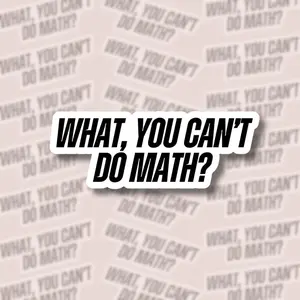 What You Can't Do Math Sticker, Heated Rivalry Hockey Romance Vinyl Sticker, Romance Hockey Bookish Sticker