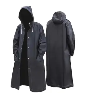 Durable long raincoat - lightweight, breathable, fully enclosed