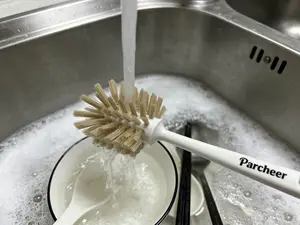 Ergonomic Dish Scrub Brush with Handle