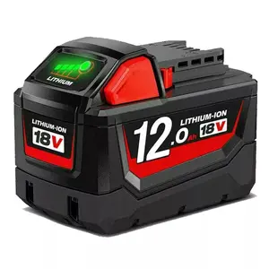 18V 12.0Ah Lithium-Ion Battery Replacement for Milwaukee MK18 Tools 48-11-1850 48-11-1840 48-11-1852 48-11-1815 High Capacity Cordless Power Tools