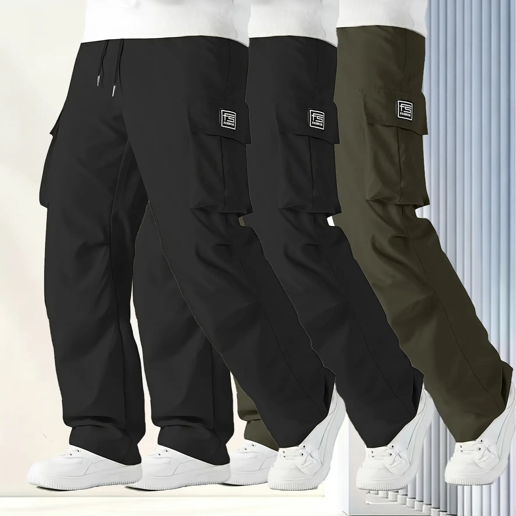 Black + Black + Army Green