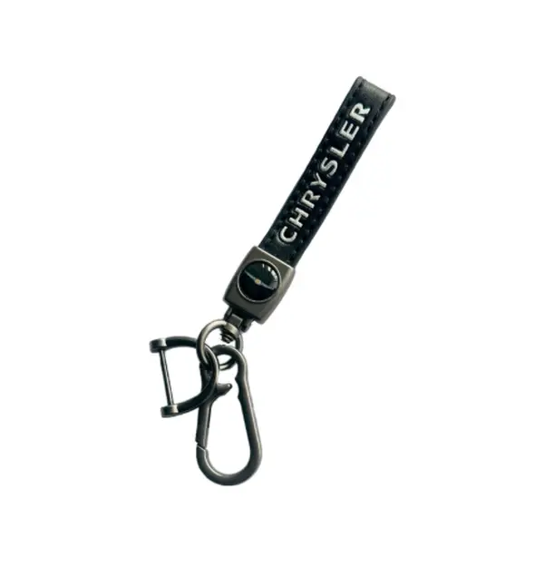 Genuine Leather Chrysler Keychain small gift