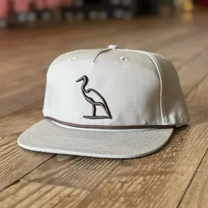 Heron Embroidered DM Boudin Rope Hat | Dirty Marsh Outfitters