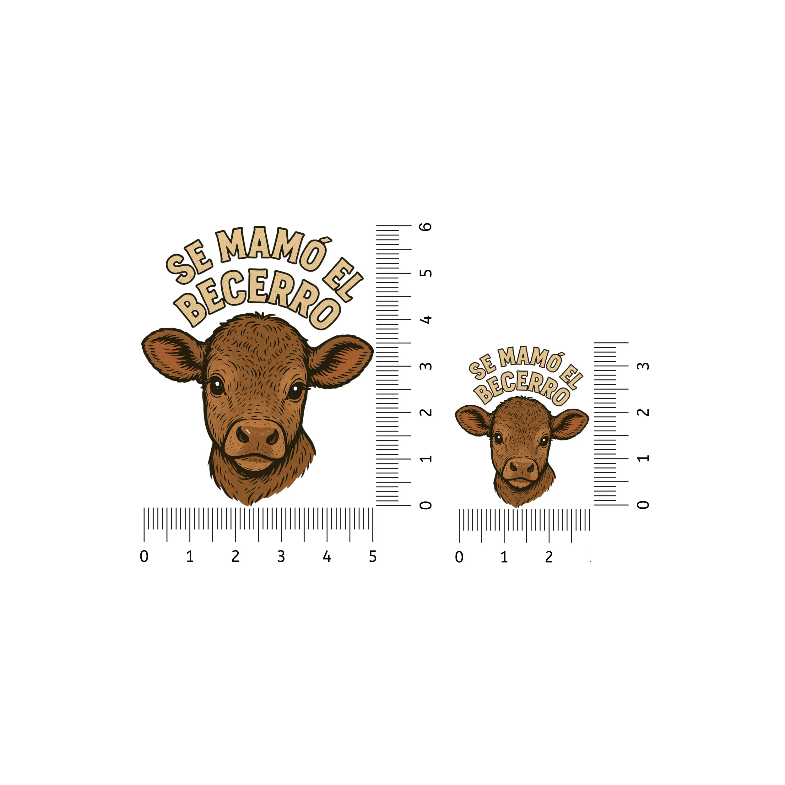 Pack de 2 Stickers UV "Se Mamó El Becerro" – Waterproof Decals