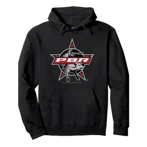PBR Classic Cowboy Logo Hoodie, Rodeo Cowboy Western Graphic Pullover, PBR Fan Gift Idea, Perfect for Sports