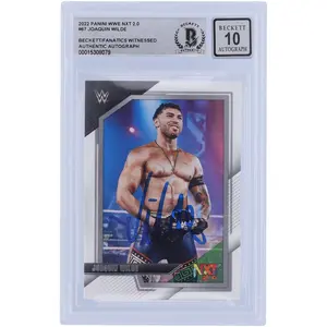 Joaquin Wilde WWE Autographed 2022 Panini NXT 2.0 #67 Beckett Fanatics Witnessed Authenticated 10 Card - Fanatics Authentic Certified
