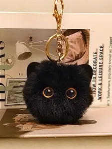 Hot Selling Kawaii Plush Cat Keychain, Soft Doll Keychain, Cute Bag Charm & Cartoon Pendant, Perfect Gift for Girls, Teens, Backpacks, All Seasons
