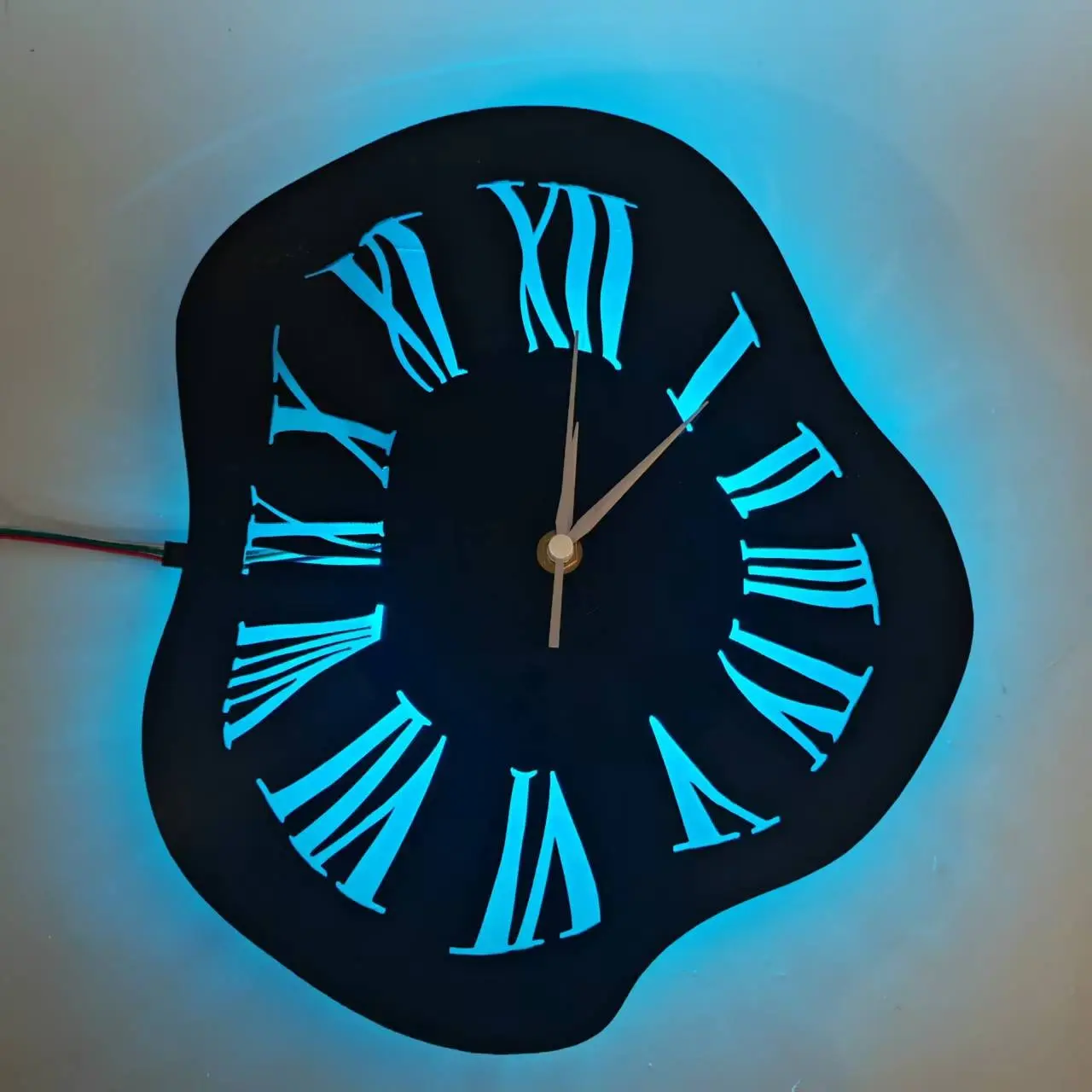 Vintage Vinyl Record Wall Clock, LED Seven Colors, Led Display Clock, Silent Quartz Clock, Remote Control, Home Office Decor, Halloween Thanksgiving Birthday Gift