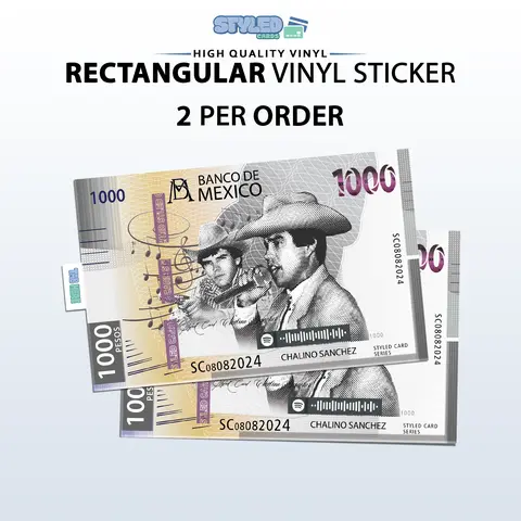 chalino sanchez with spotify song rectangle vinyl sticker