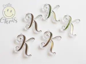 Acrylic Initials tags, for DIY Cards, ornament, initial ornament, custom tags, party favors, shape, accessories